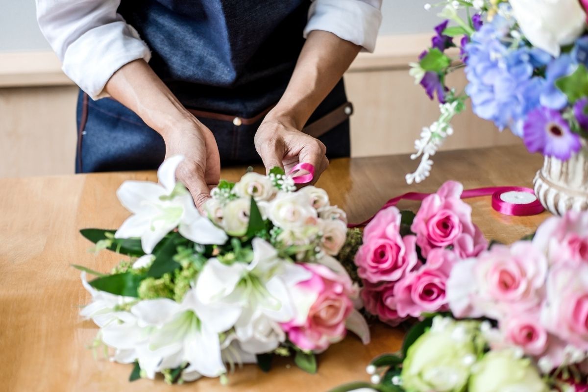 La bottega floreale Fiori e Stili nel centro di Savona
